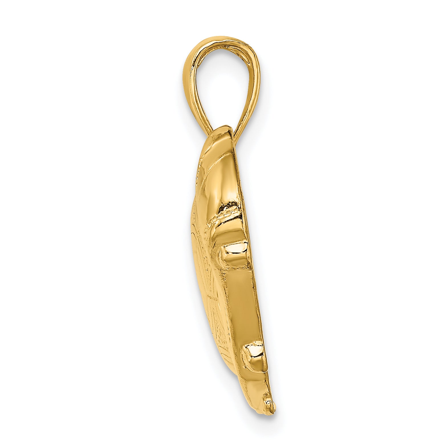 14k Soccer Shoe Kicking Ball Charm Secondary image