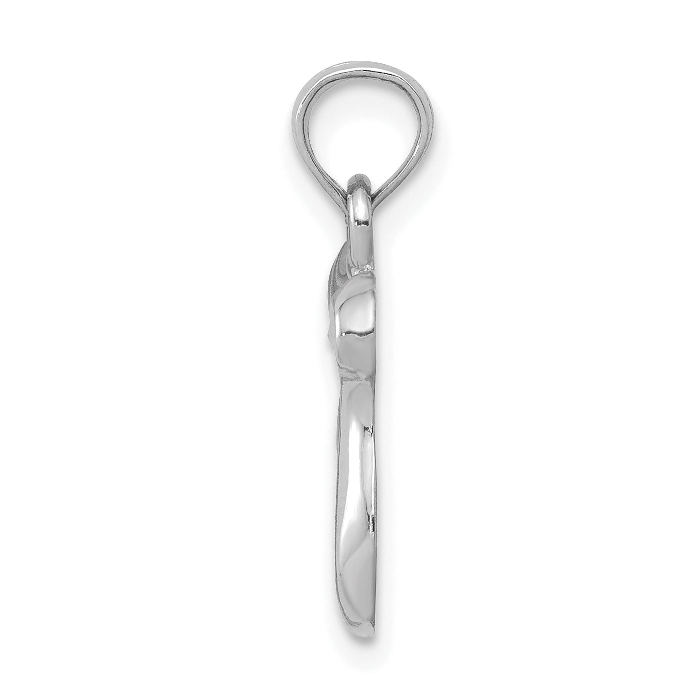 14k White Gold Chai Pendant Secondary image