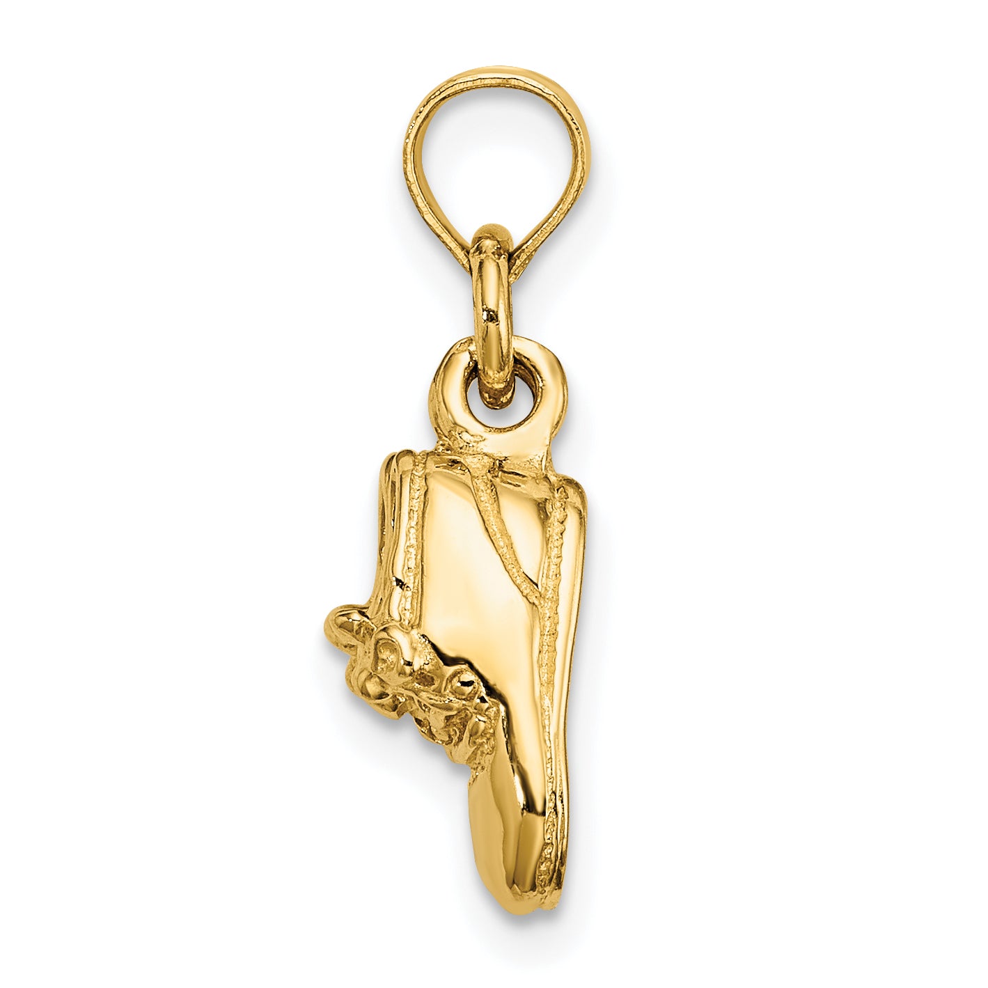 14k 3-D Moveable Baby Booties Charm Secondary image