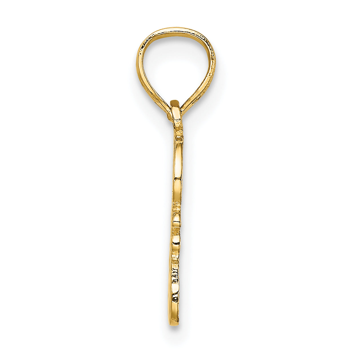 14K GOD HEARTS YOU Charm Secondary image