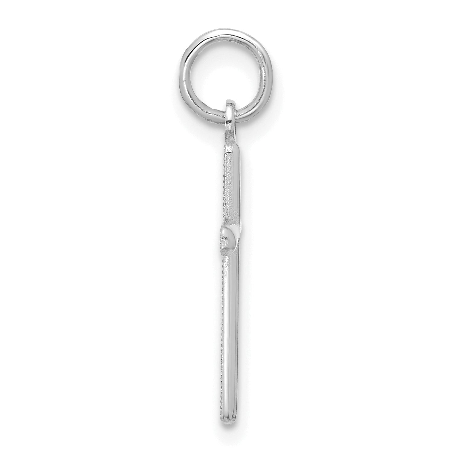 14K White Gold Cross Pendant Secondary image