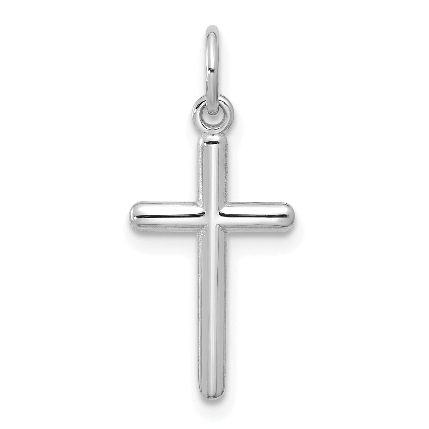 14K White Gold Cross Pendant Main image