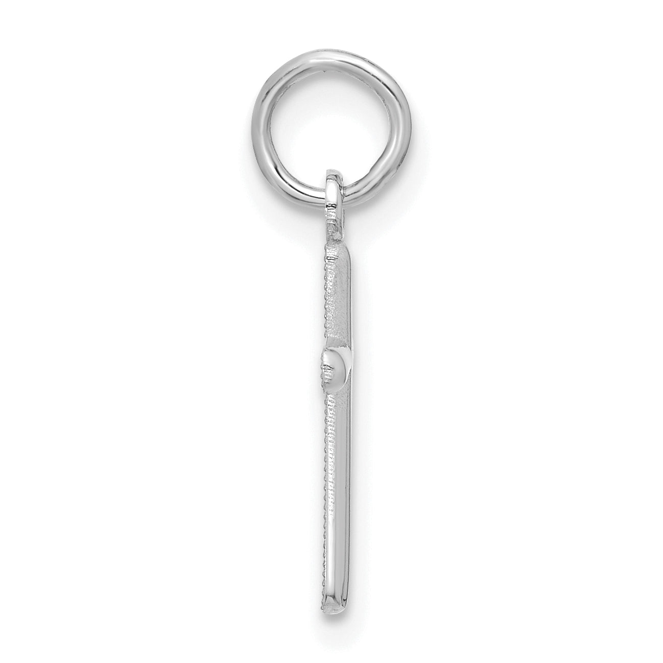 14k White Gold Cross Pendant Secondary image