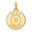 14k and White Rhodium It's A Girl! Disc Pendant