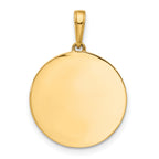 14k and White Rhodium D/C It's A Girl Pendant