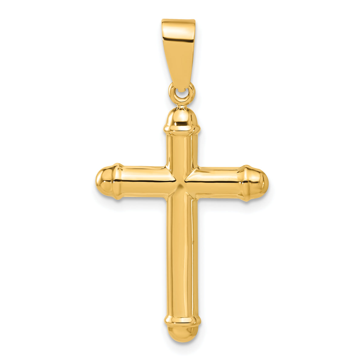 14K Polished Cross Pendant Main image