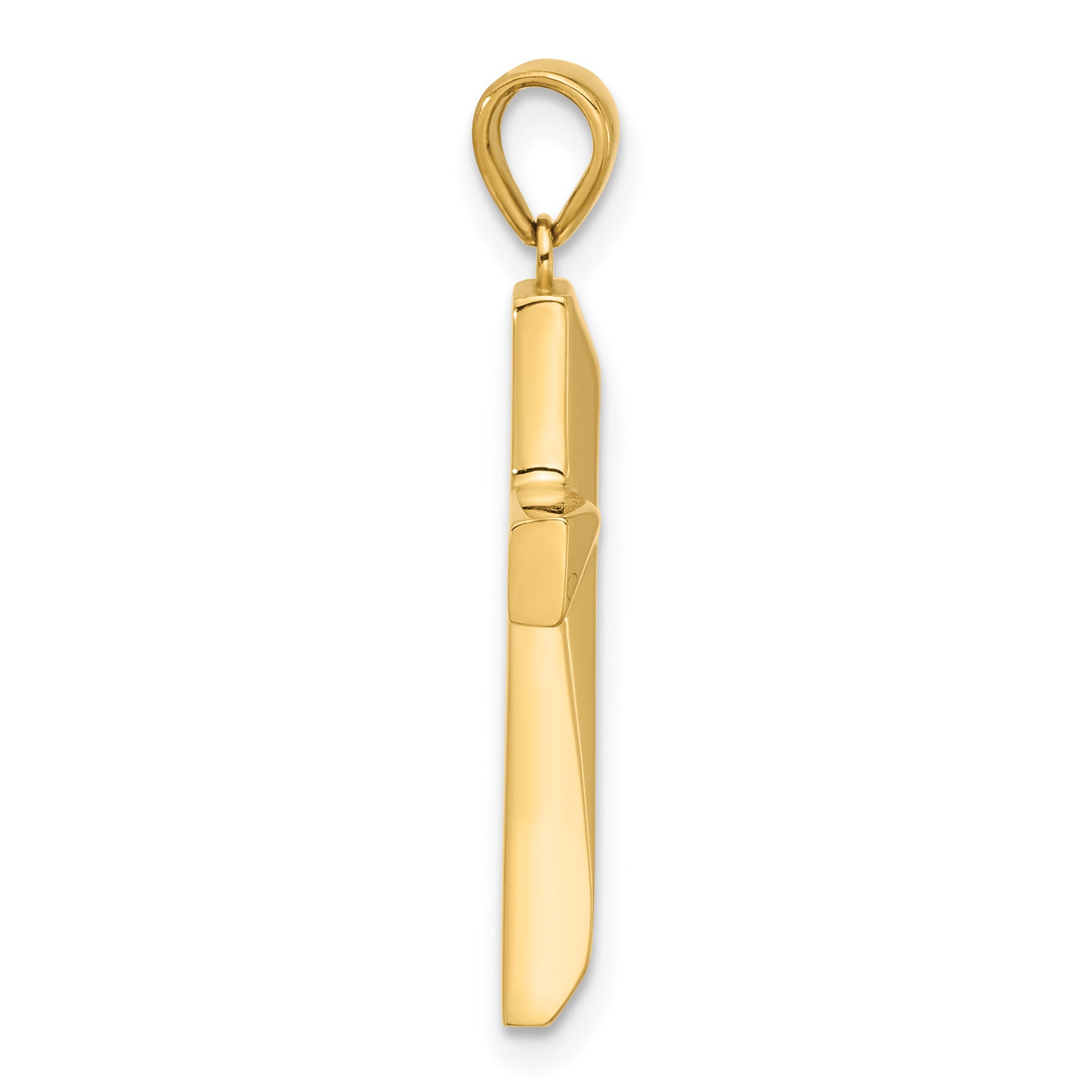 14K Polished Cross Pendant Secondary image