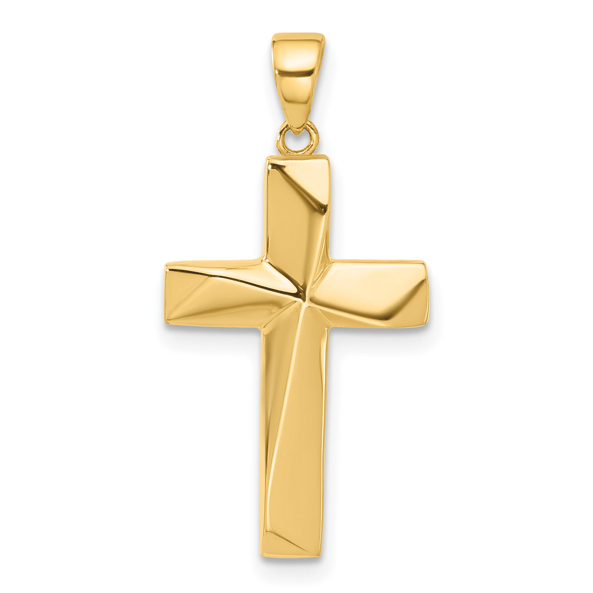 14K Polished Cross Pendant Main image