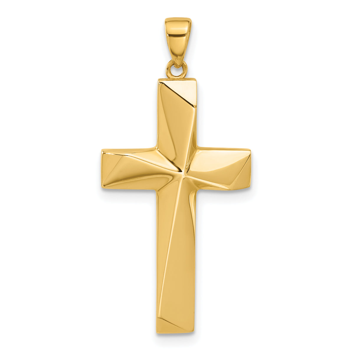 14K Polished Cross Pendant Main image