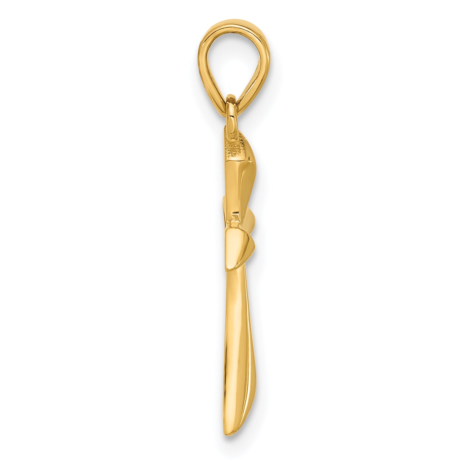 14K Polished Cross Pendant Secondary image