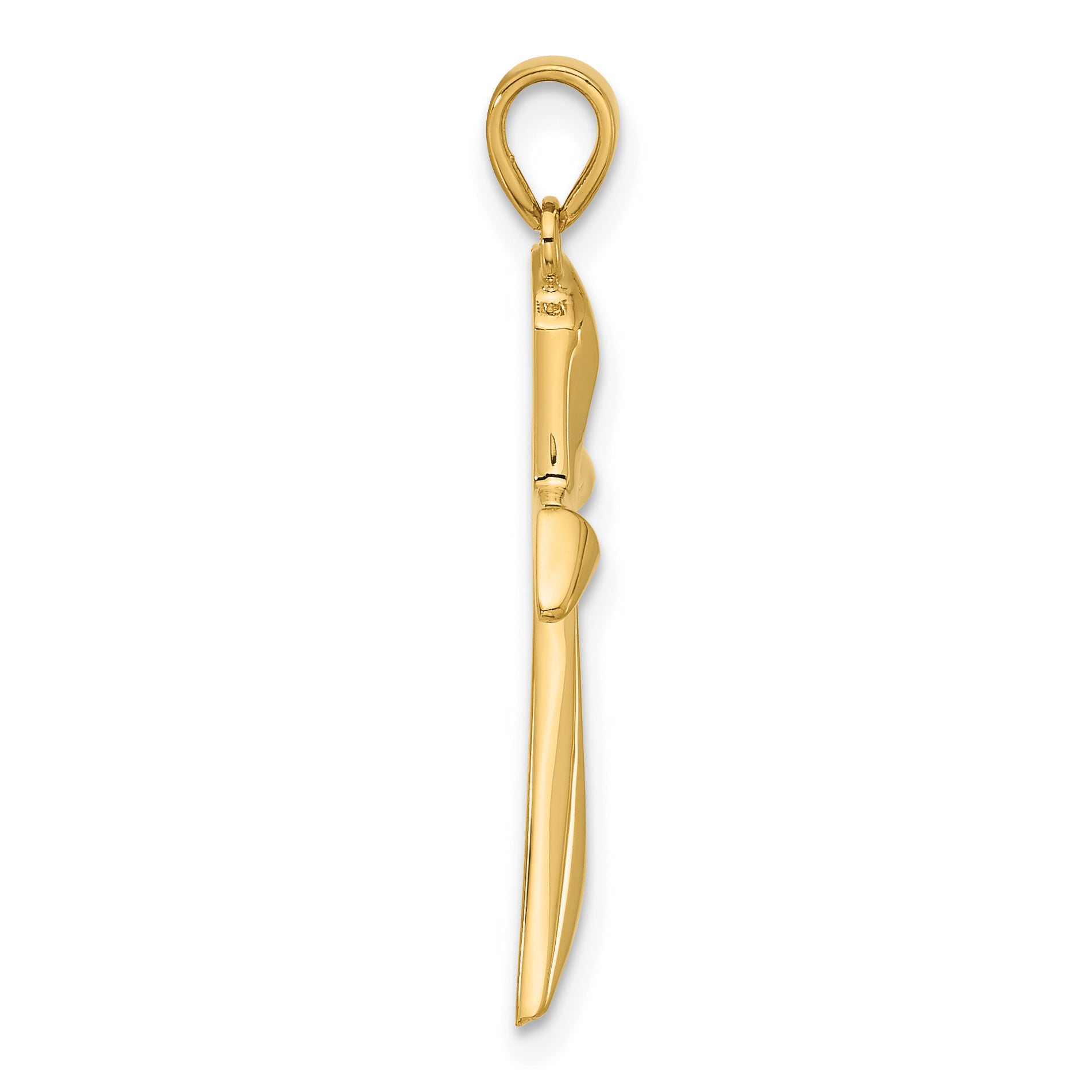 14K Polished Cross Pendant Secondary image