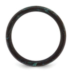 Blue and Green Iridescent Carbon Fiber Ring 8mm
