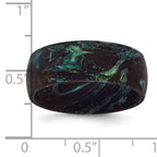 Blue and Green Iridescent Carbon Fiber Ring 8mm
