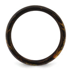 Brown and Orange Iridescent Carbon Fiber Ring 8mm