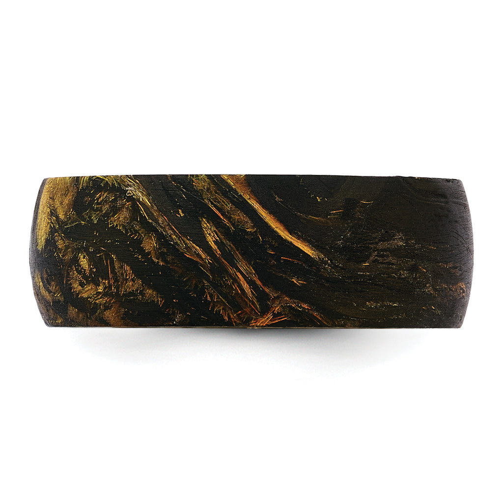 Brown and Orange Iridescent Carbon Fiber Ring 8mm