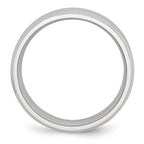 Brushed and Polished Beveled Edge Cobalt Wedding Band 7mm