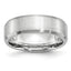 Chisel Cobalt Beveled Edge Satin 7mm Band