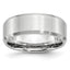 Chisel Cobalt Beveled Edge Satin 8mm Band