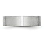 Brushed Cobalt Wedding Band 6mm