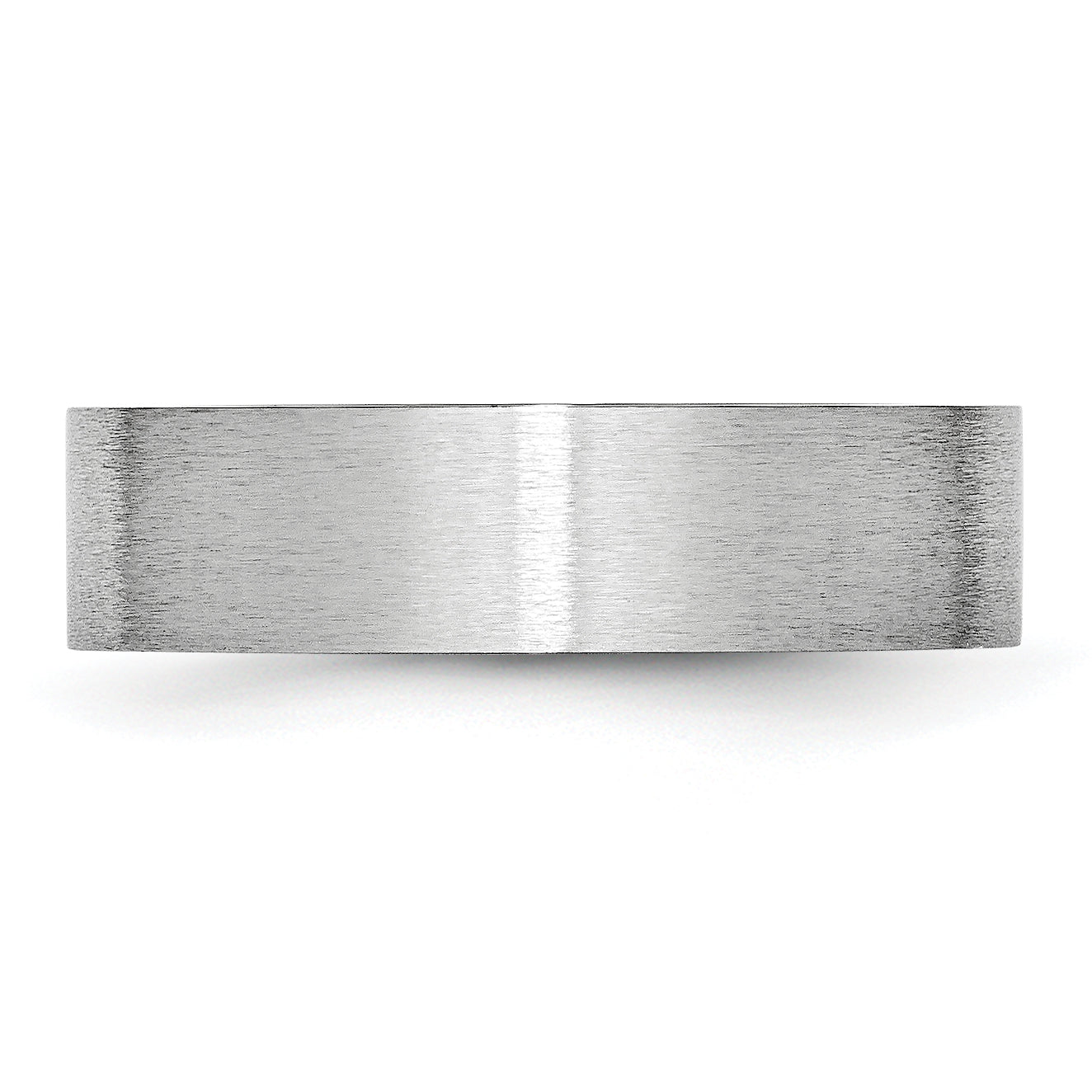 Brushed Cobalt Wedding Band 6mm