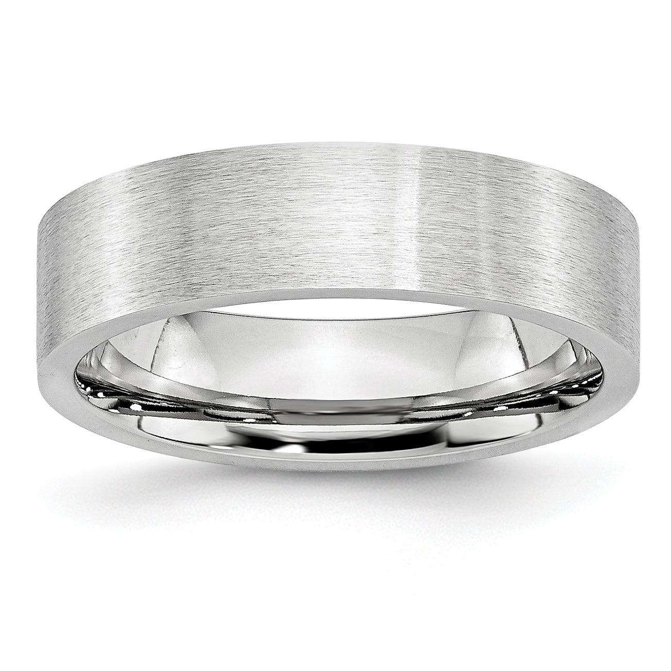 Brushed Cobalt Wedding Band 6mm Main image