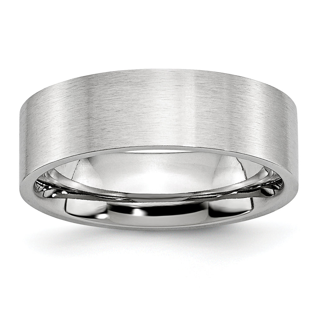 Chisel Cobalt Flat Satin 7mm Band
