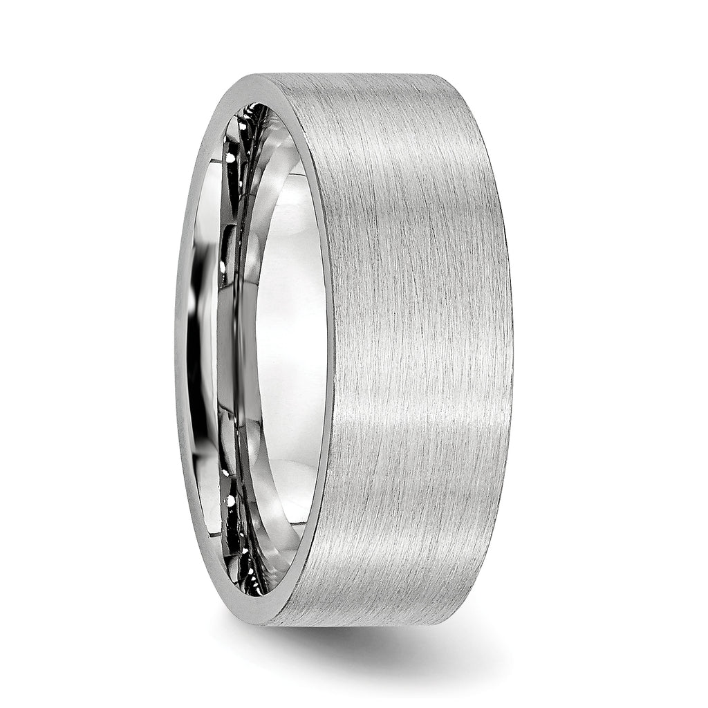 Brushed Cobalt Wedding Band 8mm