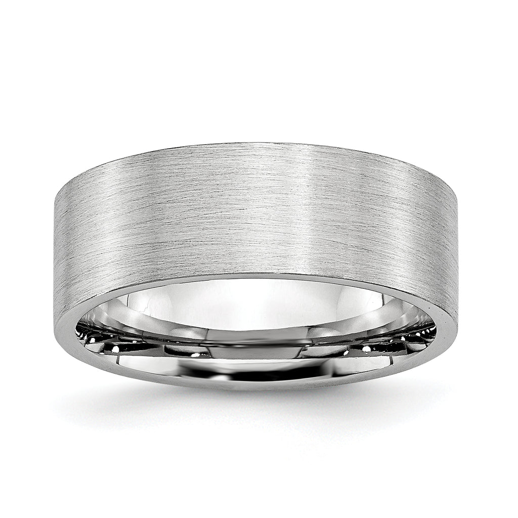 Chisel Cobalt Flat Satin 8mm Band