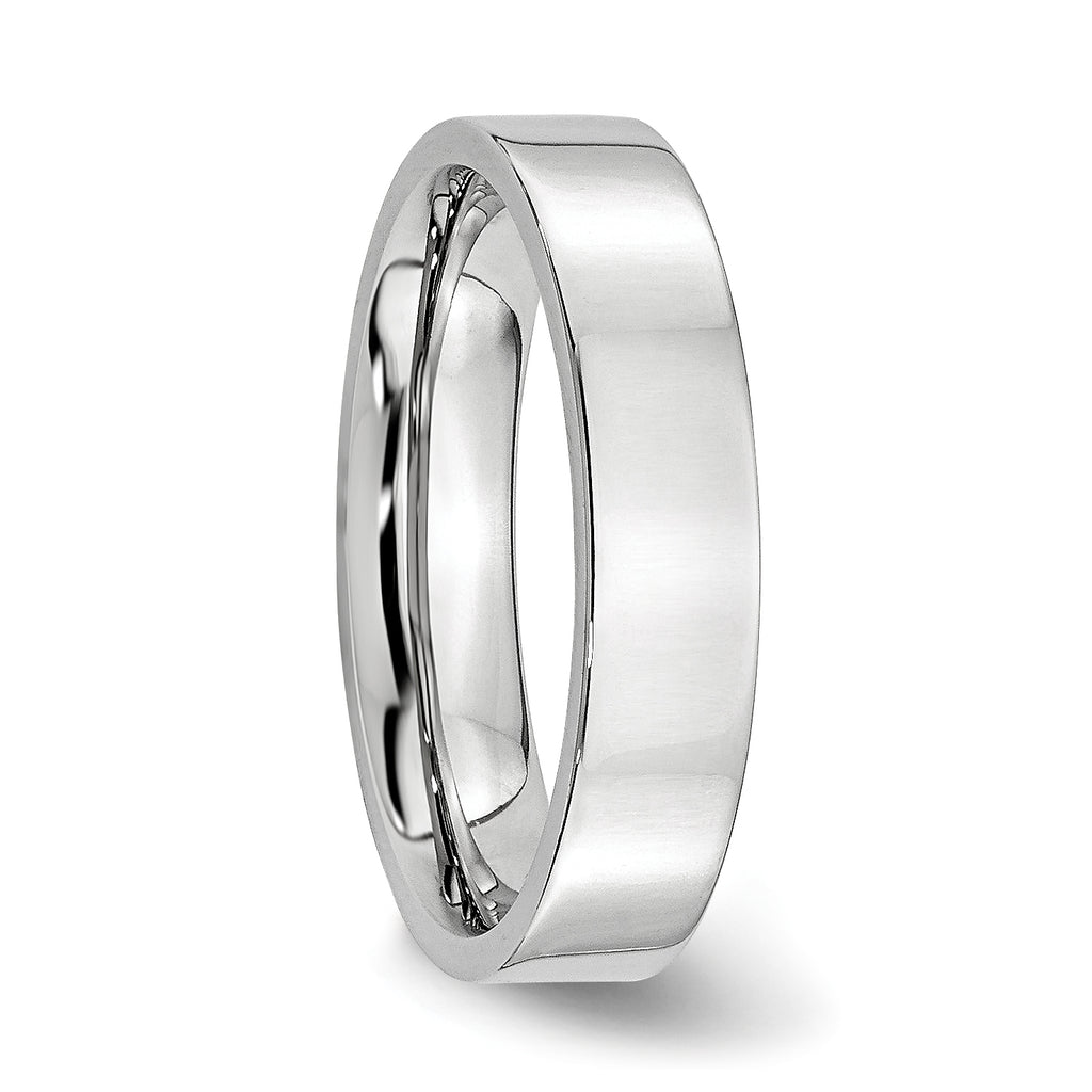 Polished Cobalt Wedding Band 5mm