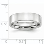 Polished Cobalt Wedding Band 6mm