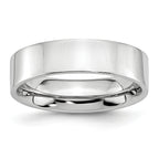 Polished Cobalt Wedding Band 6mm