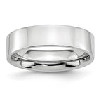 Flat Wedding Band in Cobalt, 6mm - Sophia Jewelers