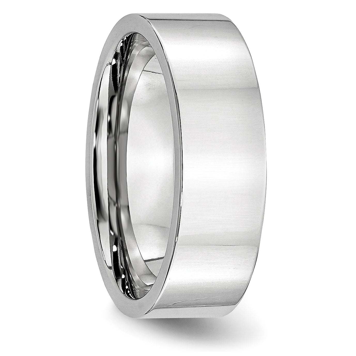 Polished Cobalt Wedding Band 7mm