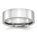 Polished Cobalt Wedding Band 7mm