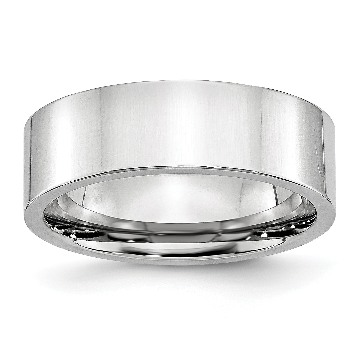 Polished Cobalt Wedding Band 7mm