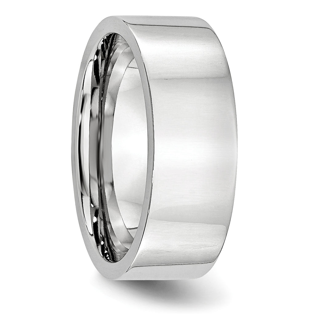 Polished Cobalt Wedding Band 8mm
