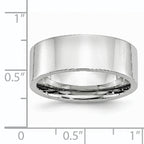 Cobalt Flat Polished 8mm Band - Sophia Jewelers