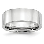 Polished Cobalt Wedding Band 8mm