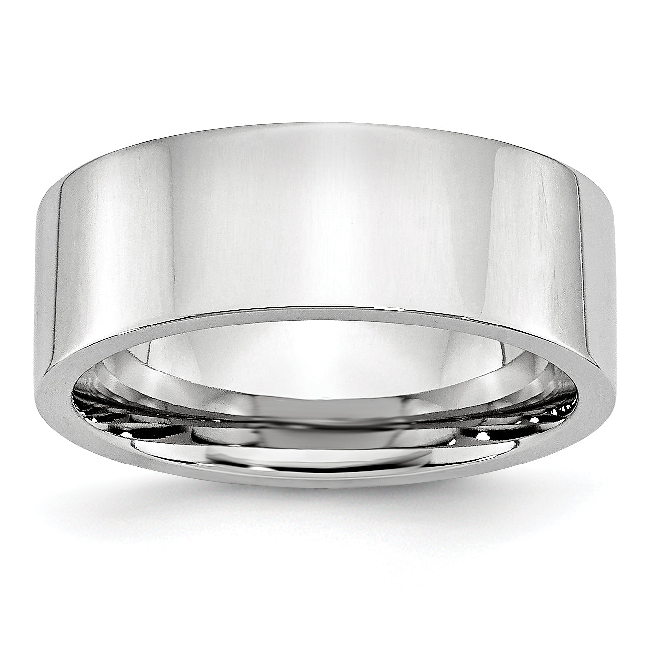 Polished Cobalt Wedding Band 8mm