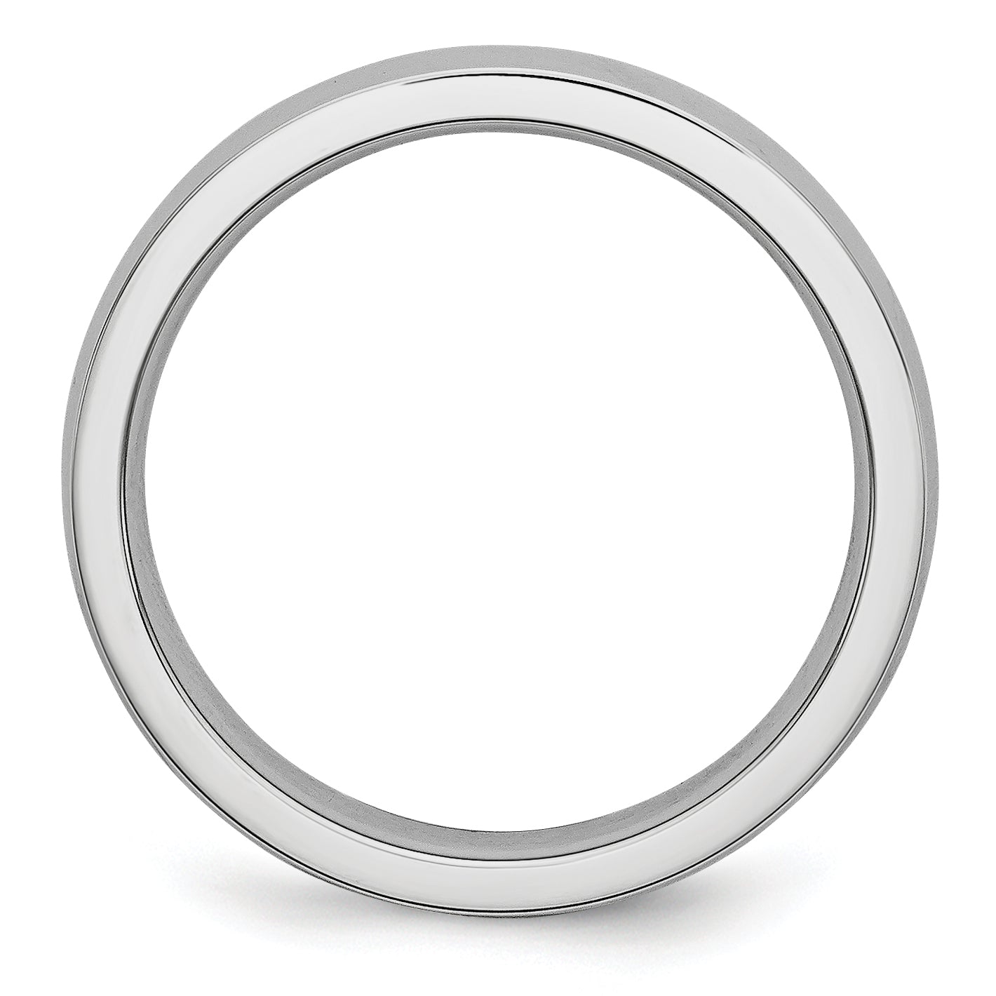 Polished Half-Round Cobalt Wedding Band 4mm Secondary image