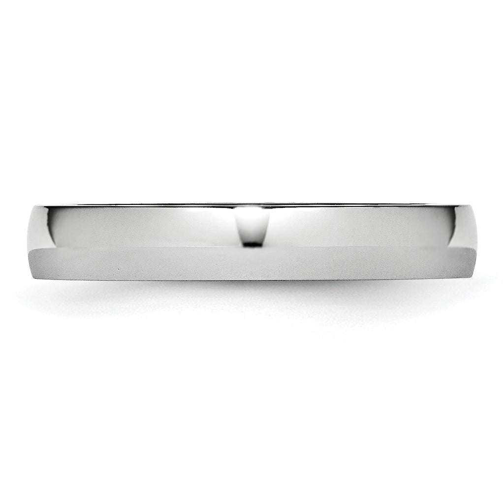 Polished Half-Round Cobalt Wedding Band 4mm