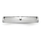Polished Half-Round Cobalt Wedding Band 4mm