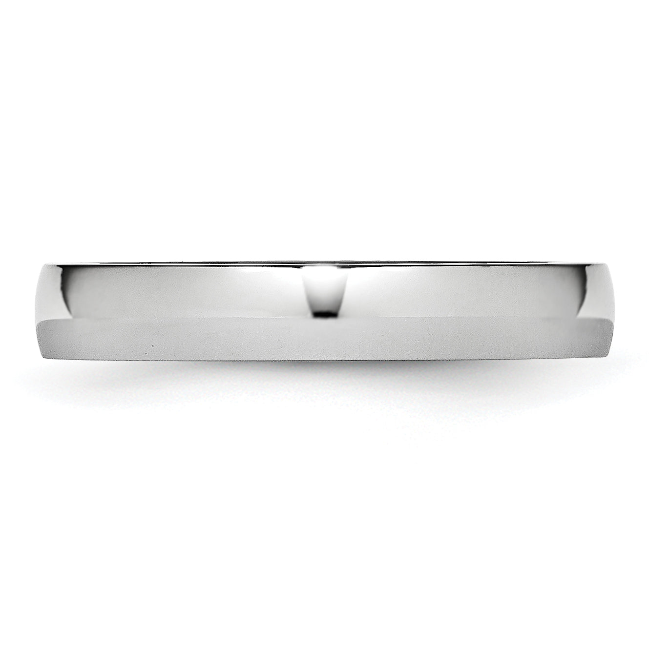 Polished Half-Round Cobalt Wedding Band 4mm