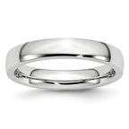 Polished Half-Round Cobalt Wedding Band 4mm