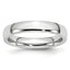 Polished Half-Round Cobalt Wedding Band 4mm