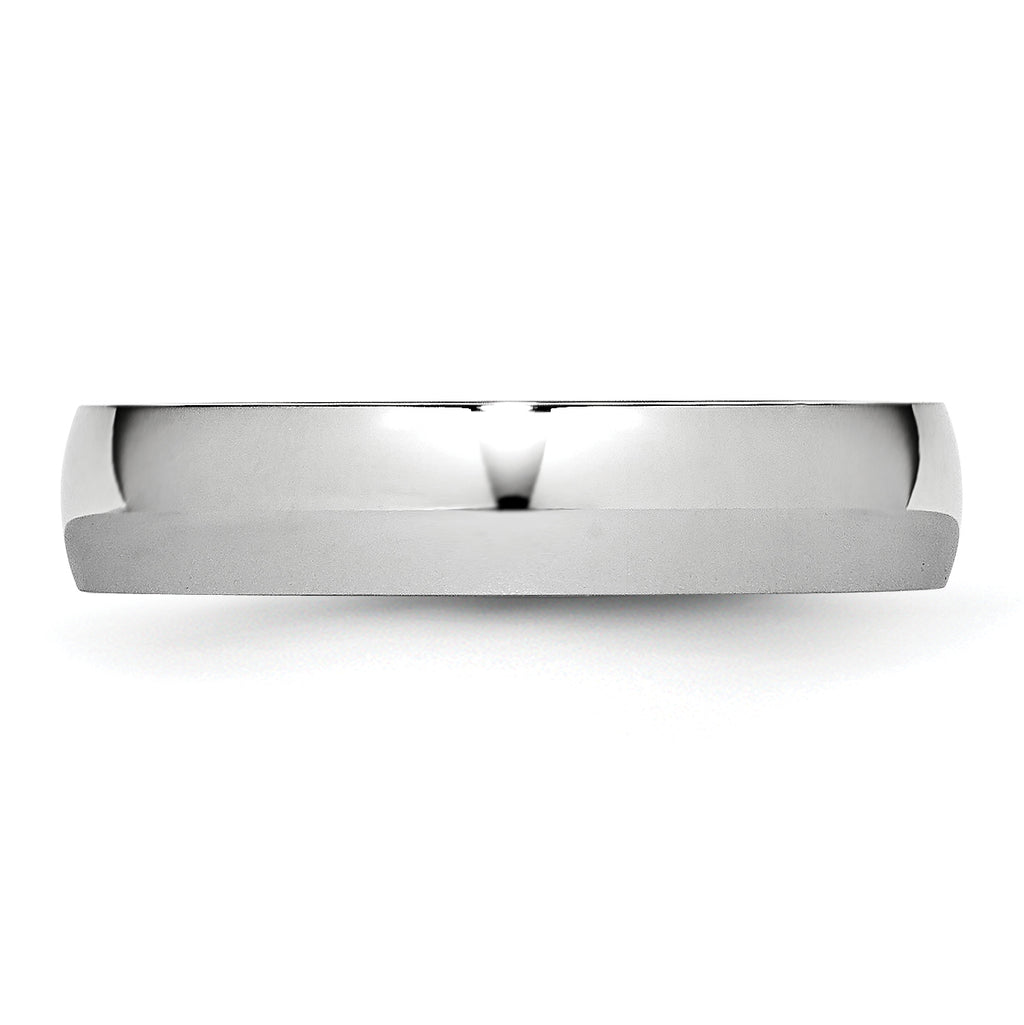 Polished Half-Round Cobalt Wedding Band 5mm