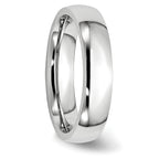 Chisel Cobalt Polished 5mm Half Round Band - Sophia Jewelers