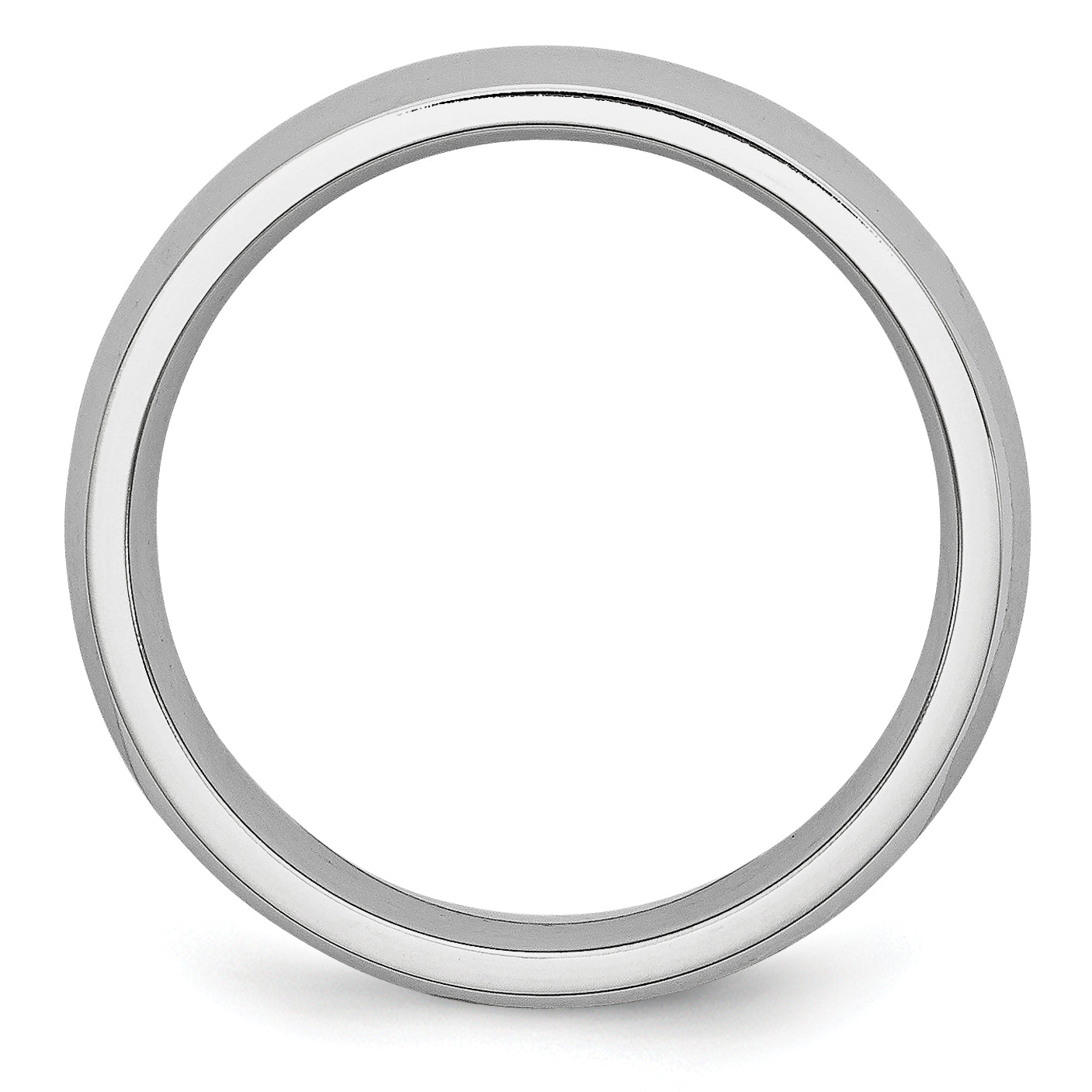 Polished Half-Round Cobalt Wedding Band 6mm