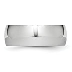Polished Half-Round Cobalt Wedding Band 8mm