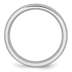 Brushed Half-Round Cobalt Wedding Band 5mm